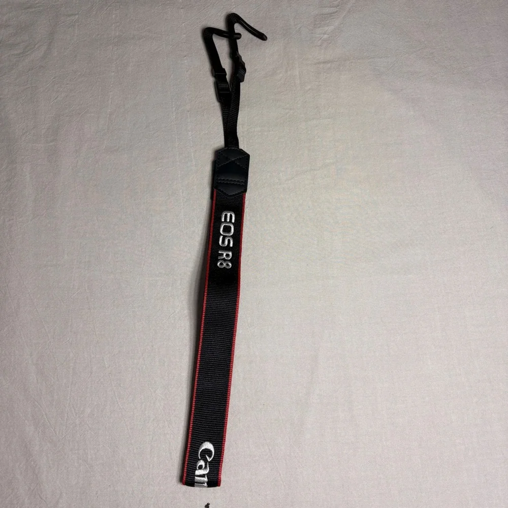 Canon‎ EOS R8 Camera Neck Strap ER-EOS R8 Black Red Genuine New C46-2939-000